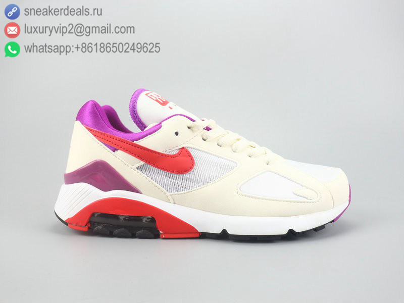 NIKE AIR MAX 180 QS BEIGE RED MEN RUNNING SHOES